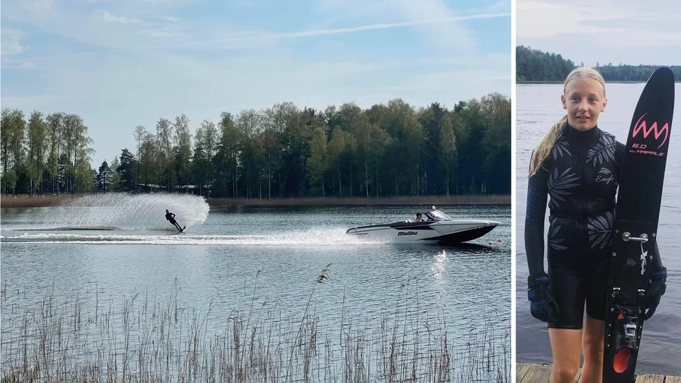 Tierpsbon Tuva-Lisa Ronnerfors har hittat hem som vattenskidåkare. Som representant för Älvkarleby vattenskidklubb satte hon nyligen nytt svenskt rekord.