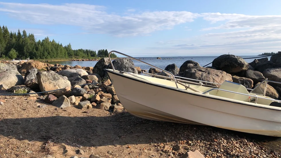 Under torsdagen fick sjöräddningen rycka ut flera gånger, här i Burvik.