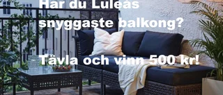 Har du Luleås snyggaste balkong – skicka in din bild