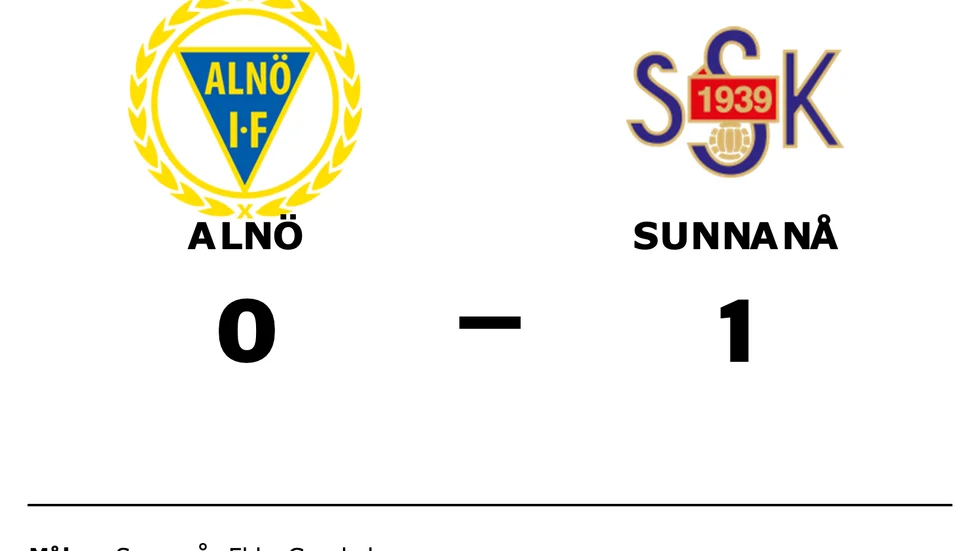 Alnö förlorade mot Sunnanå