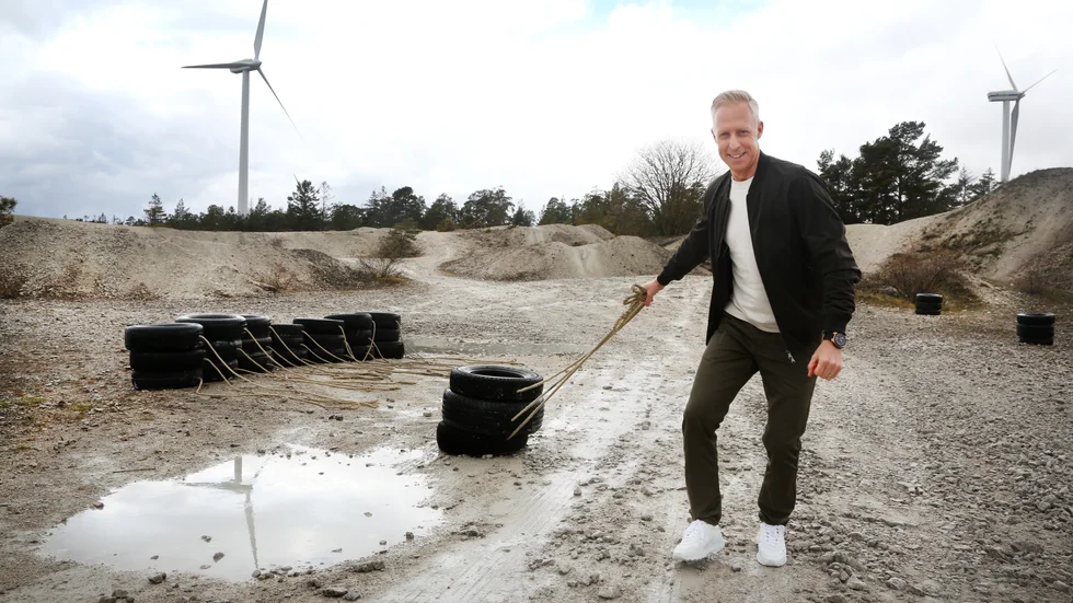André Pops leder programmet "Sveriges starkaste familj" som spelades in på Gotland tidigare i år.