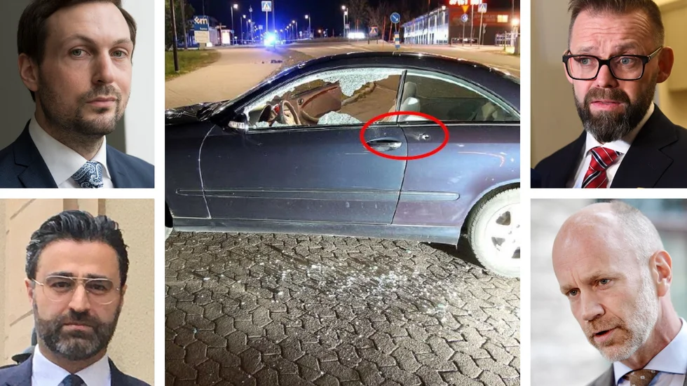 Sex män dömdes för Ingelstamordet, men försvararna hoppas nu kunna få dem friade i hovrätten. Till vänster: Viktor Banke och Sargon De Basso. Till höger: Björn Hurtig och Henrik Olsson Lilja.