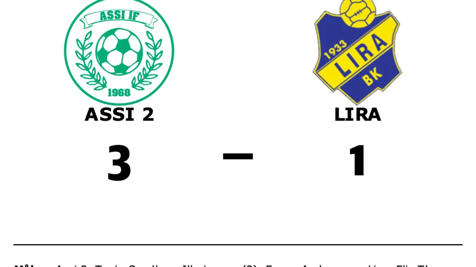 Assi 2 vann mot Lira