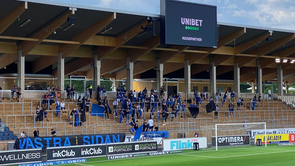 Västra Sidan vid en match på Studenternas under förra säsongen.