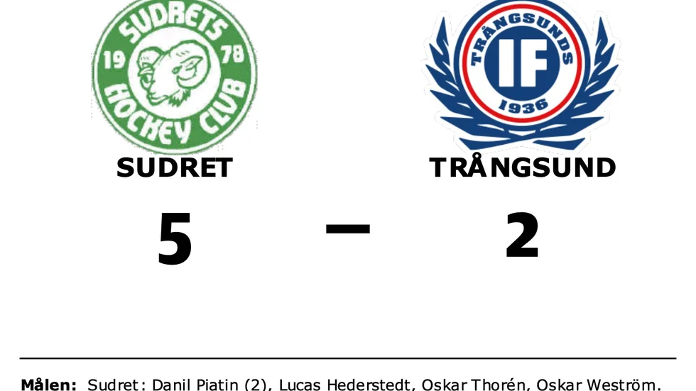 Sudrets HC vann mot Trångsunds IF
