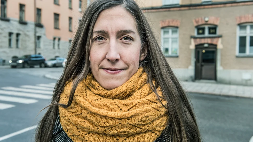Agnes Hellström, ordförande Svenska Freds- och Skiljedomsföreningen.