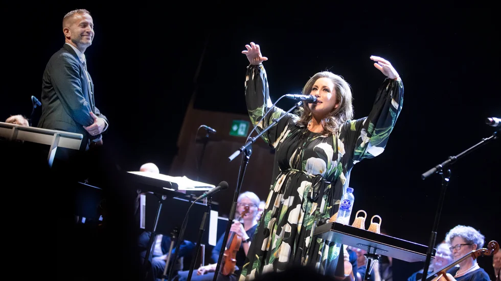 Lisa Nilsson firade Luleå 400 år med Luleå Symfoniorkester i Kulturens hus på söndagskvällen.