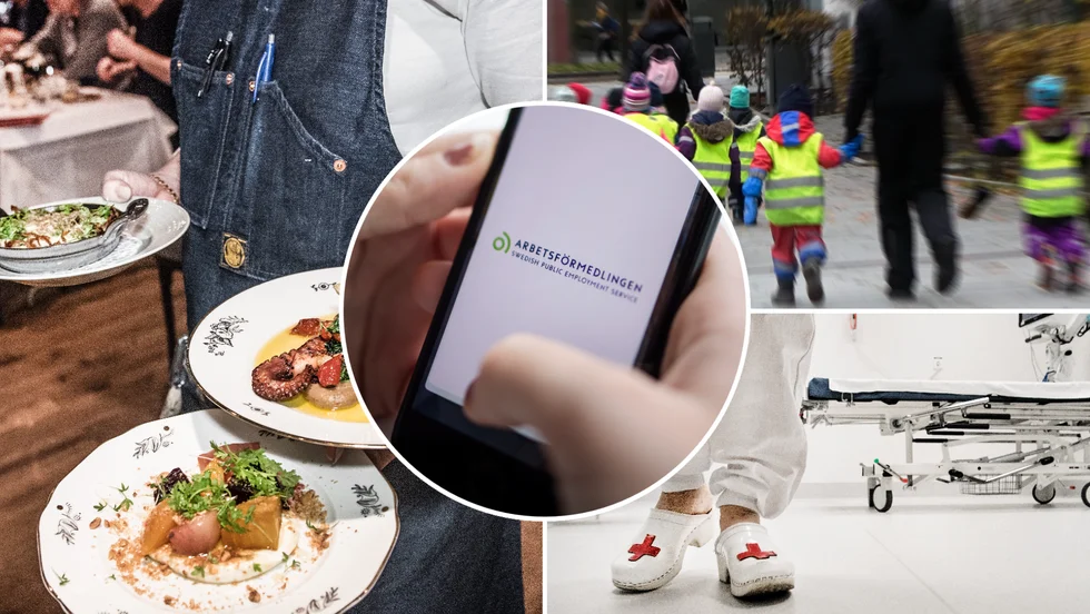 Serveringspersonal, barnskötare och vårdbiträden är tre av bristyrkena i Sörmland. 