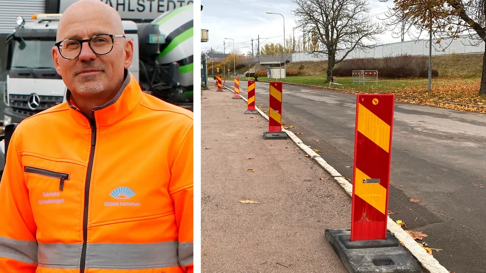 Ove Andersson berättar att asfalteringen av Fabriksgatan beräknas att vara klar under vecka 47.