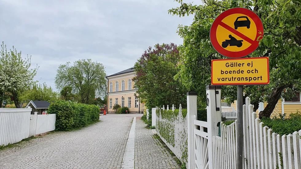 Förbud mot motortrafik ger ökad säkerhet vid Sankt Persskolan.