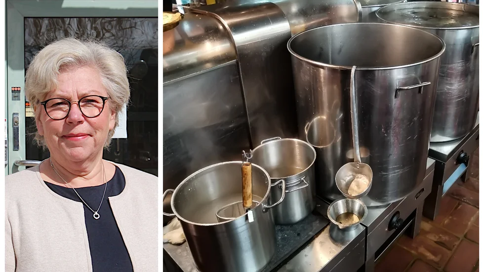Madeleine Andersson, Vadstenas kommundirektör, ser flera fördelar med ett kökssamarbete.