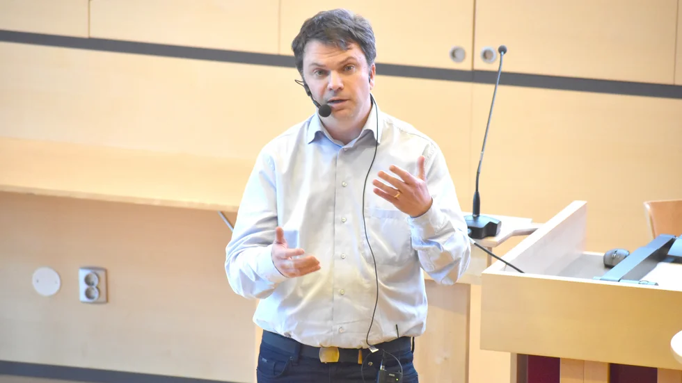 Mattias Jonsson, Svenska Kraftnät, redogjorde för fyra framtidsscenarier som är möjliga vad gäller den svenska elen.