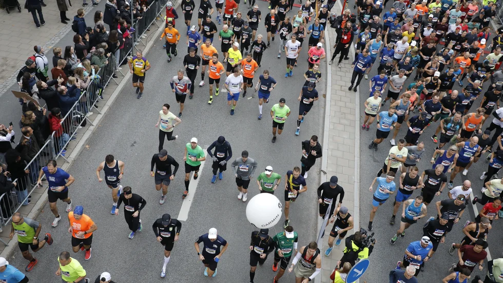 Stockholm Maraton genomfördes i oktober, men i Peking väntar man. Arkivbild.