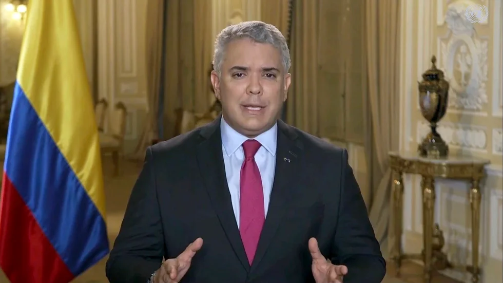 Colombias President Iván Duque Márquez.