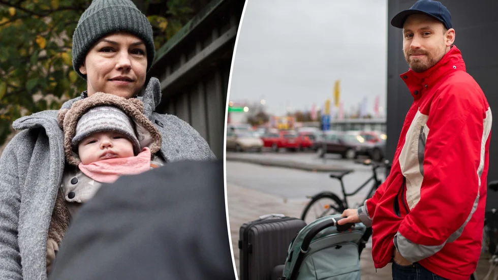 ”Man måste ju göra det för att skydda barnen”, säger Christoffer Järlesand till höger i bilden. Både han och Maja Forsberg, till vänster i bild, har följt nyheterna om rs-viruset. Bilden är ett montage.