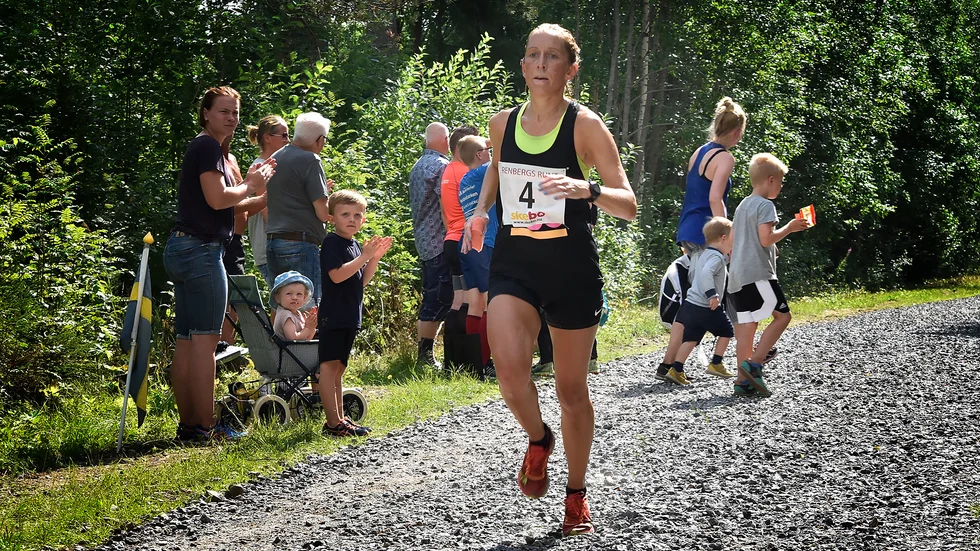Maja Gren Skog, här från 2018, var snabbast bland damerna när den sjätte virtuella Broarna runt avgjordes. 
