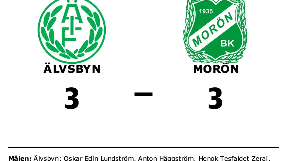 Älvsby IF spelade lika mot Morön BK