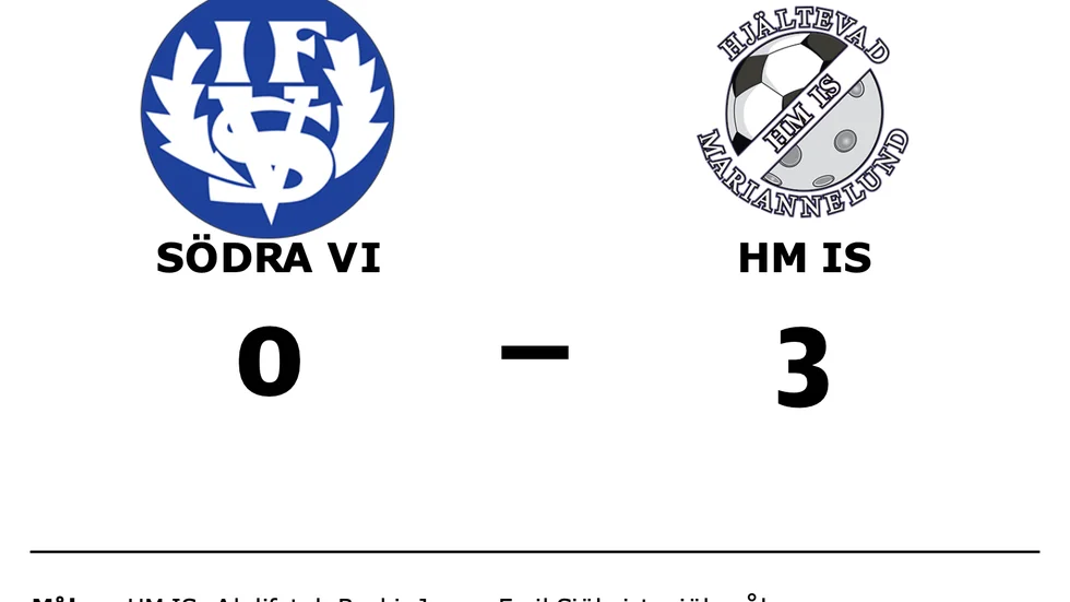 Södra Vi IF förlorade mot HM IS