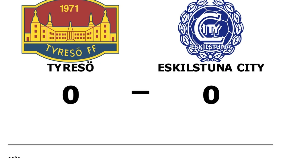 Tyresö FF spelade lika mot Eskilstuna City FK
