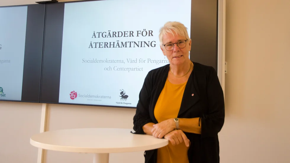 Monica Johansson (S), regionstyrelsens ordförande, presenterade på onsdagen ett åtgärdspaket värt 45 miljoner kronor för återhämtning för Region Sörmlands medarbetare.