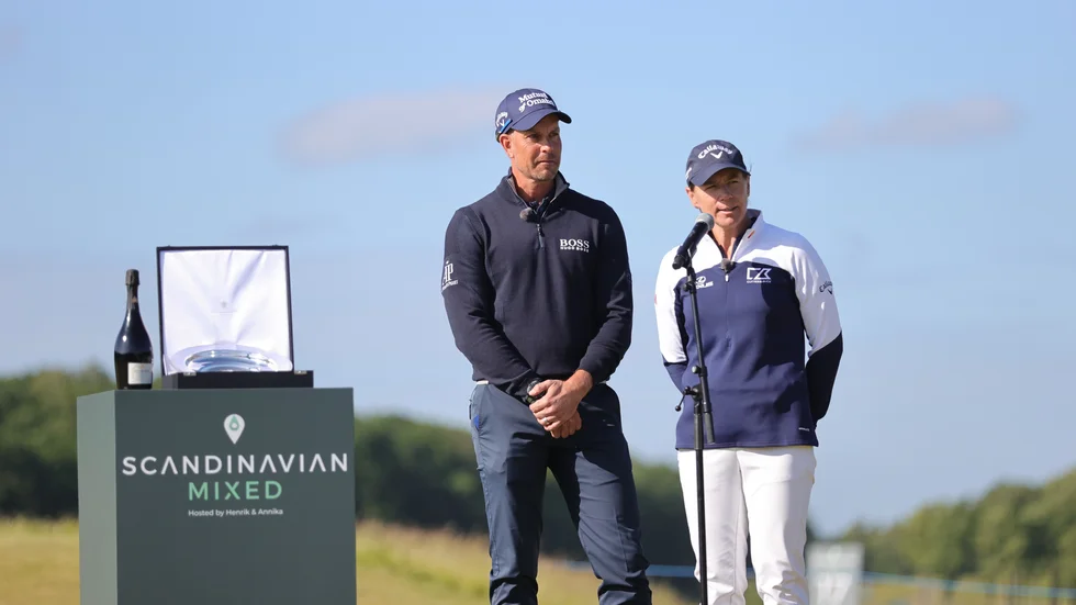 Henrik Stenson och Annika Sörenstam arrangerar Scandinavian Mixed i Halmstad nästa år. Arkivbild.