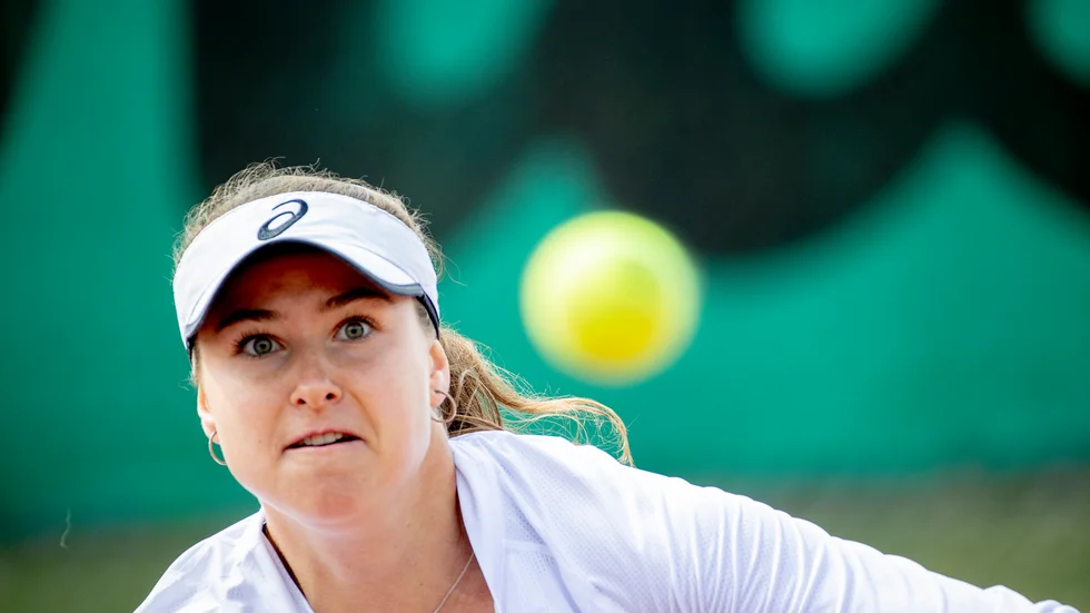 Rebecca Peterson vann sin första match i OS-tennisen. Arkivbild.