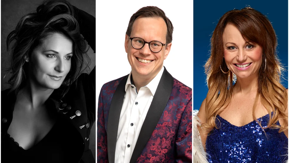 Monia Sjöström, Thomas Deutgen och Erica Sjöström är några av de medverkande i "Dansbands deluxe" som kommer till Luleå i början av november. 