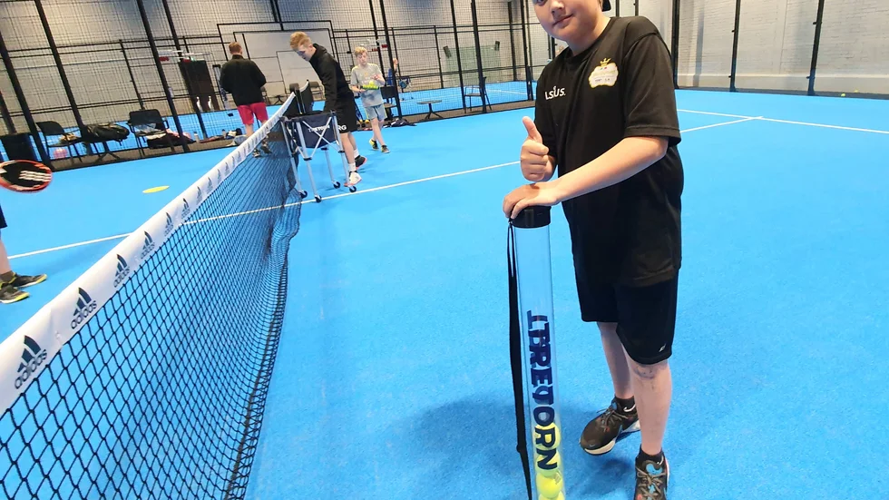 Alvin Rees, 12, tycker det är bra att träna och träffa nya vänner samtidigt. 