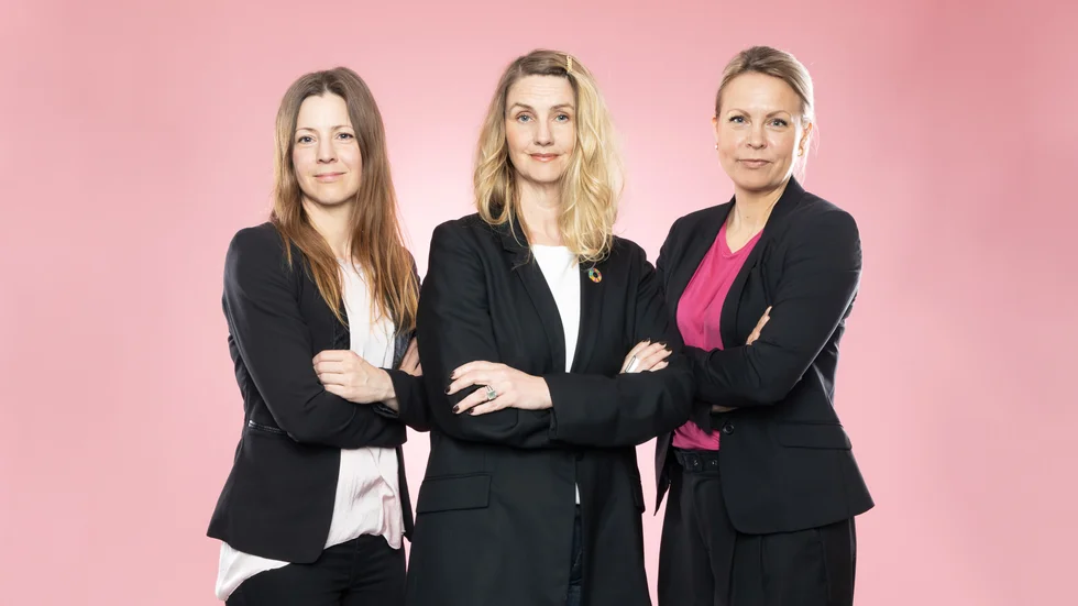 Grundare Sustainasearch: Therese Wiman, Kajsa Fasth och Inger Pedersen. Therese Wiman är även grundare av the_wiman. 