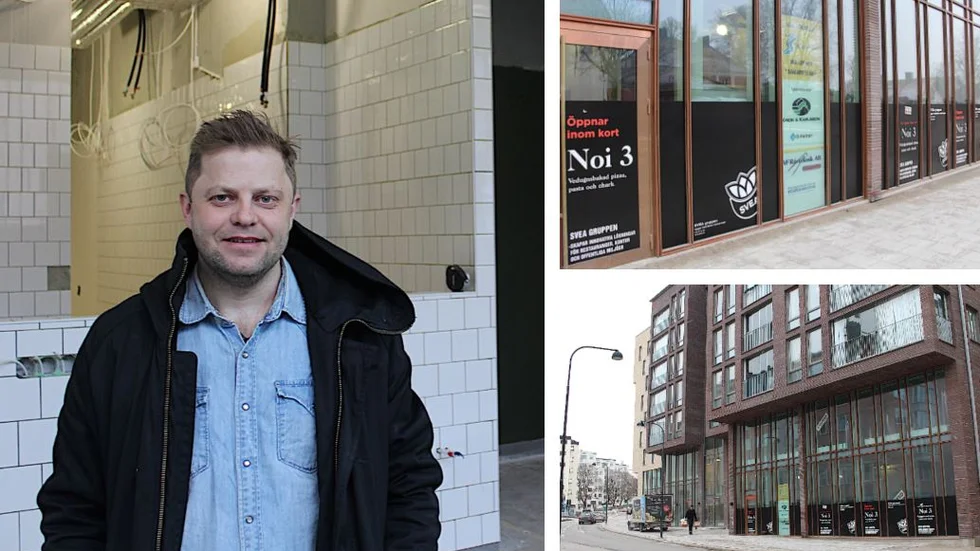 Ronny Jaensson och två kollegor till honom öppnar restaurang Noi 3 i Stångåstadens nybygge i kvarteret Eddan. De hoppas vara igång i mitten av maj.