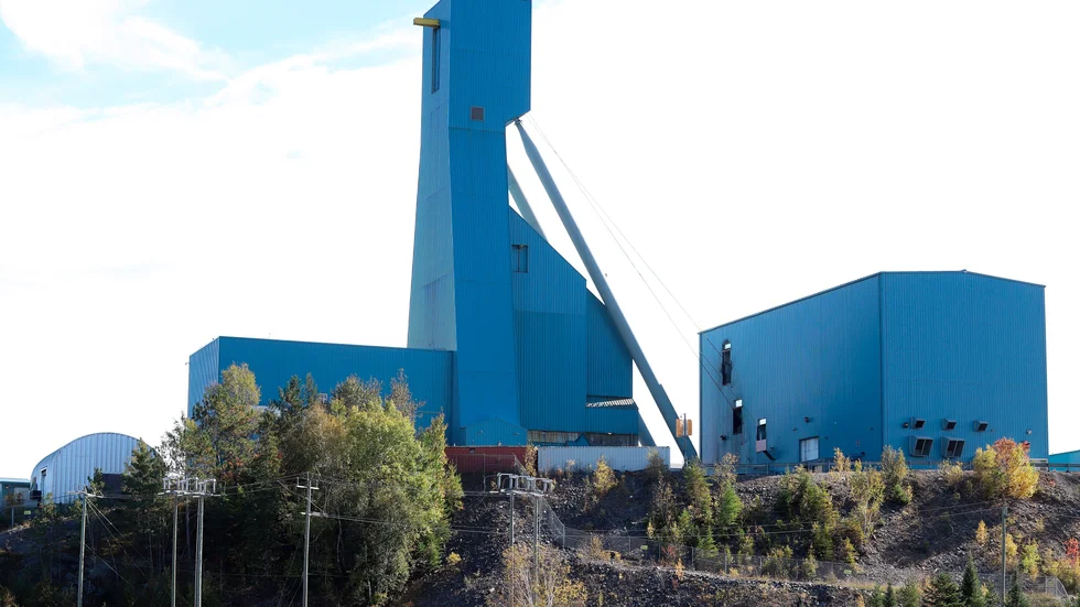 Gruvan i Sudbury i Kanada där 39 gruvarbetare suttit fångade.