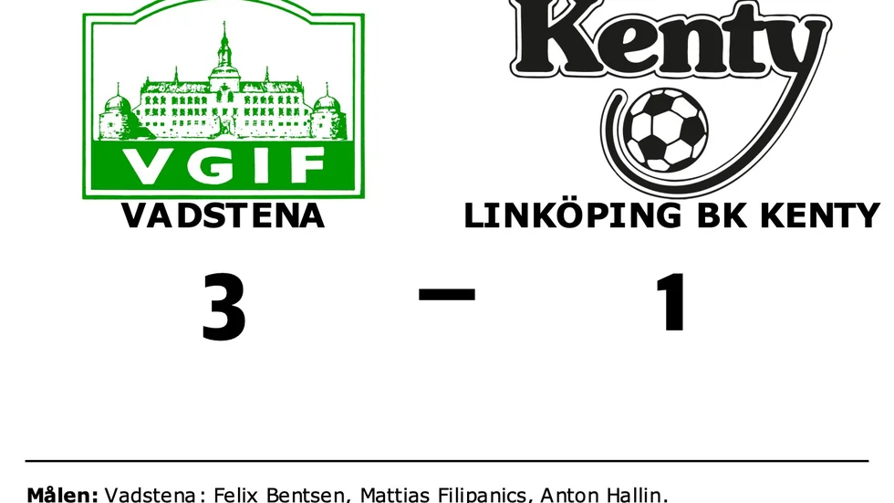 Vadstena GIF vann mot BK Kenty