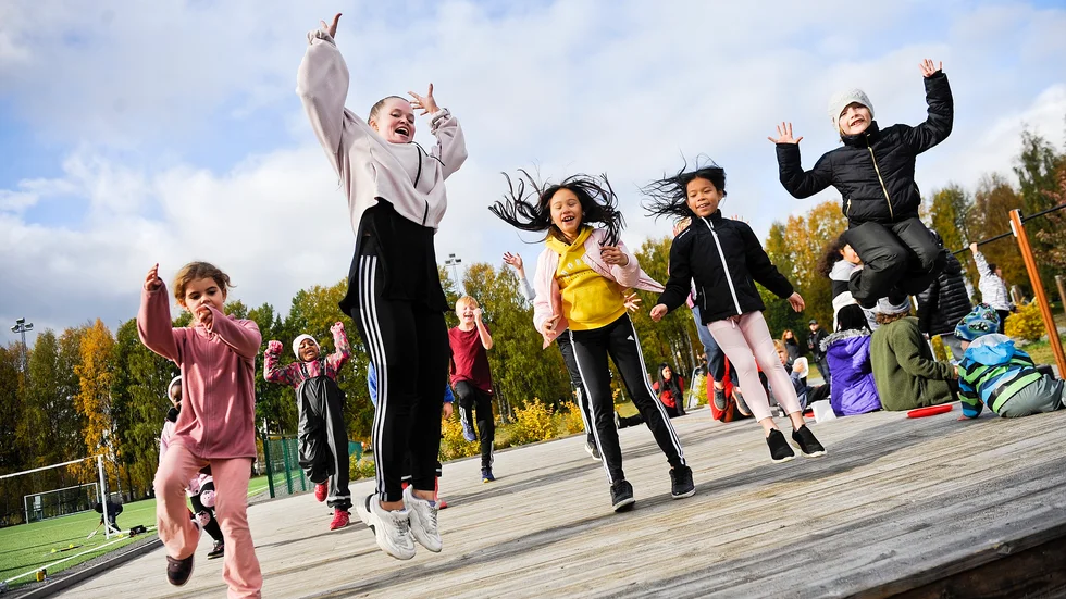 Många ville dansa loss tillsammans med Emelie Hedlund, Skellefteå Dans- och balettförening.