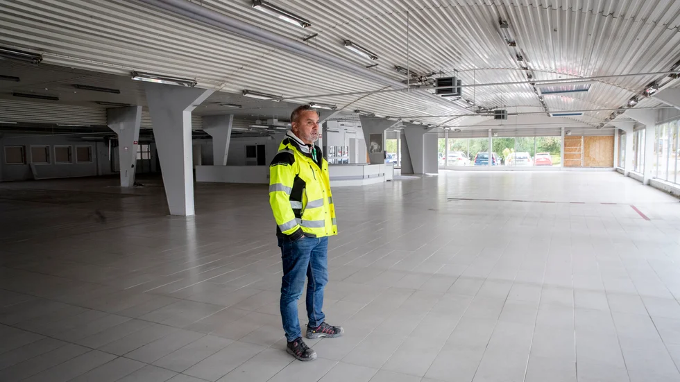 Tony Kampner, produktionsledare på Jansson Entreprenad är klar med all sanering inne i byggnaden.