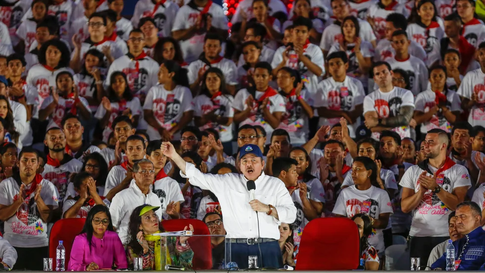 Nicaraguas President Daniel Ortega anklagas för att bli allt mer auktoritär. Arkivbild.