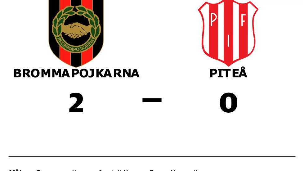 Brommapojkarna vann mot Piteå