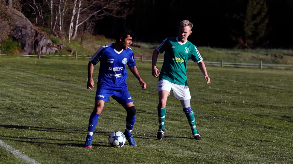 Ahmed Wahid Ebrahimi gjorde båda målen för Gunnebo.