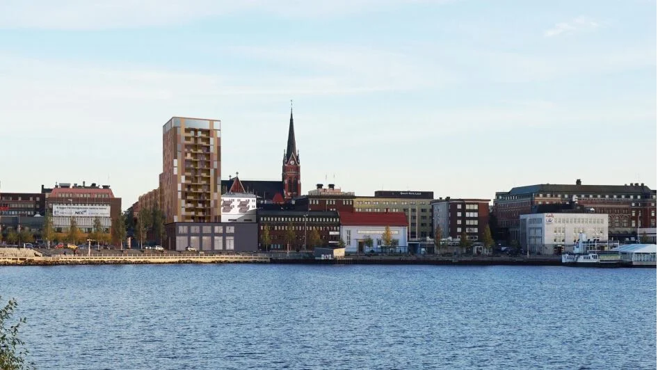 Domkyrkans torn får konkurrens av Diös planerade höghus i Norra hamn. En ny detaljplan för kvarteret Tjädern gör höghuset möjligt att bygga.
