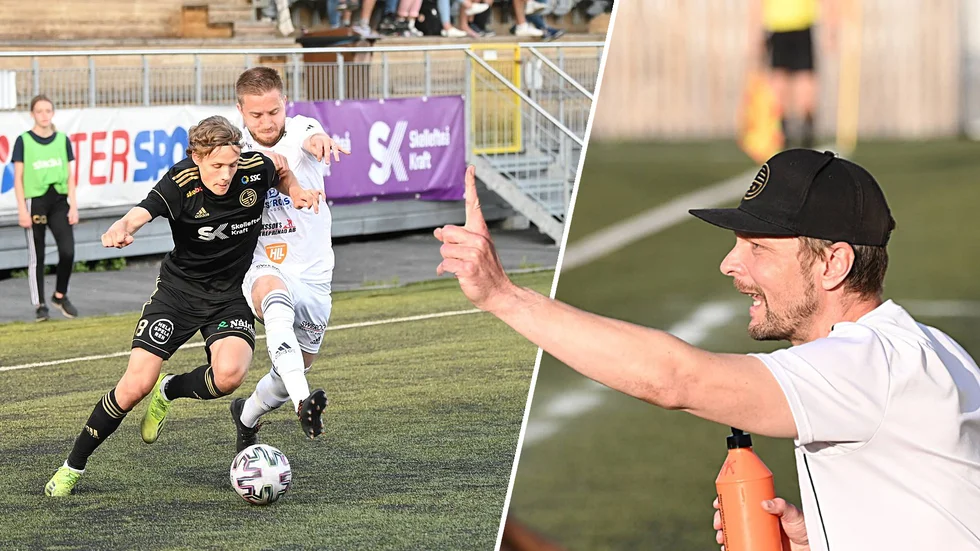 Oliver Grenholm, till vänster, var en av FF:s bästa spelare i uddamålsförlusten. Efter matchen var tränaren Matti Kilpelä, till höger, inte alls nöjd med lagets agerande vid de tre insläppta målen.