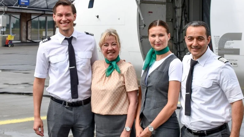 BRAs första besättning på plats i Skellefteå.