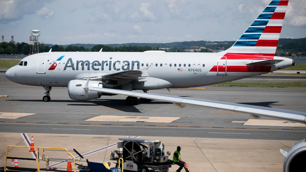 Ett American Airlines-plan vid Ronald Reagan Washington National Airport. Arkivbild.