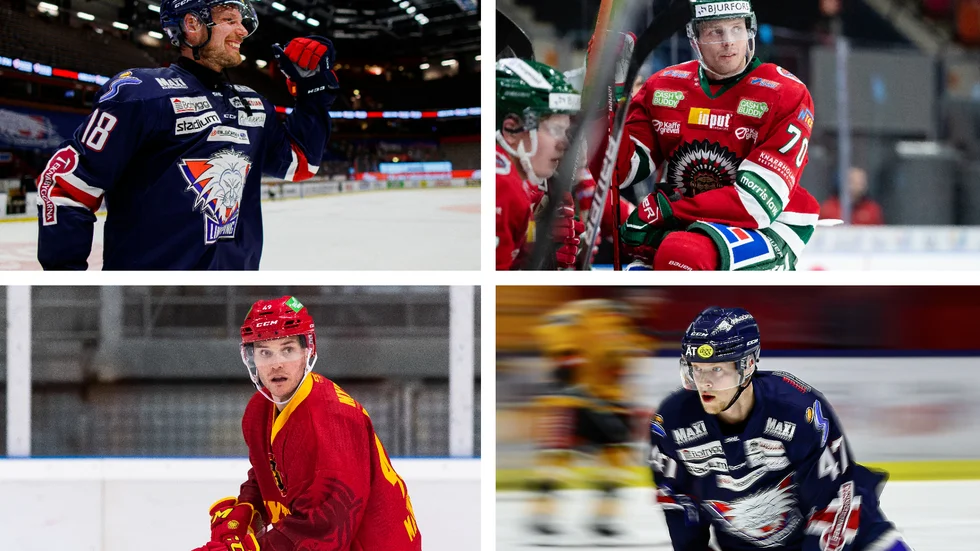 Kan spela i LHC i höst, även om inte allt är klart: Alexander Johansson, Christoffer Ehn, Ben Maxwell och Anton Karlsson.