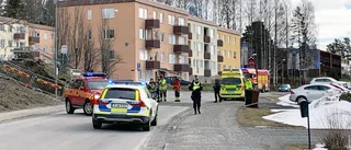 Två personbilar kolliderade på Morön – en person förd till sjukhus