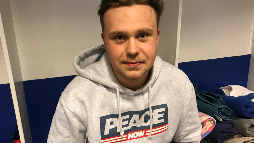 Oskar Hulthammar var med på IFK Motalas första gemensamma träning förra veckan. Men nu kör han egenträning i Nässjö, sex pass i veckan. Smålänningen ser fram emot säsongen i elitserien.