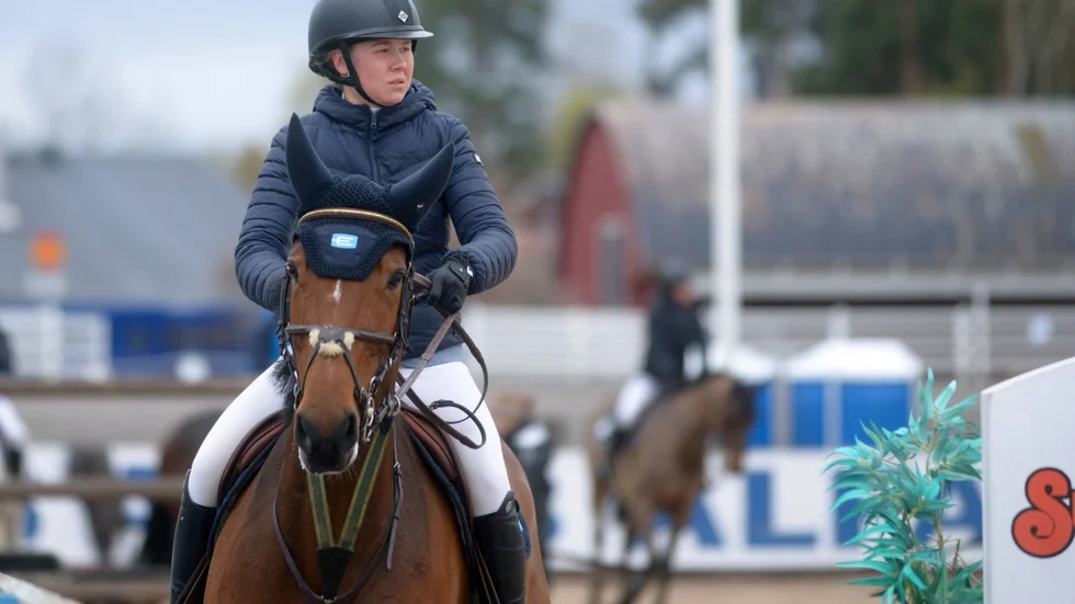 Kajsa Björe plockade sin andra delfinalvinst i ATG Riders League i helgen.