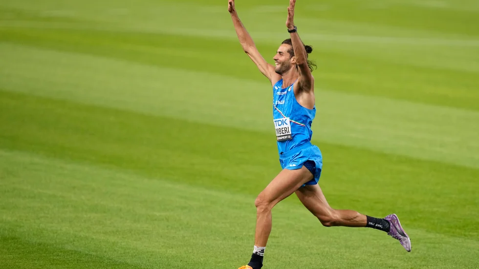Gianmarco Tamberi tog guld i höjdhoppet.