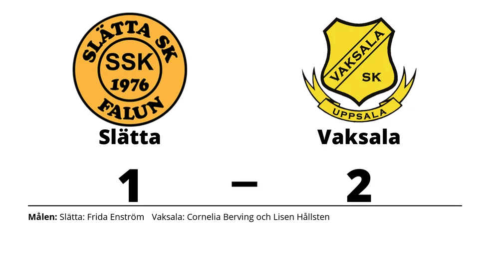 Slätta SK förlorade mot Vaksala SK
