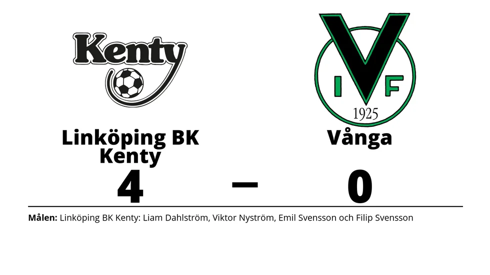 BK Kenty vann mot Vånga IF