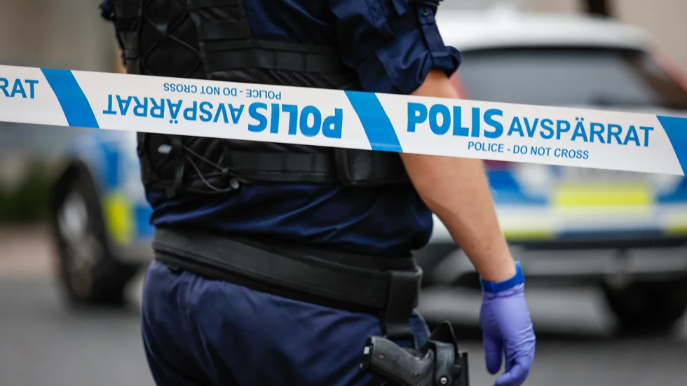 Polisen har undersökt brottsplatsen efter ett larm om överfalsvåldtäkt under natten. Arkivbild.