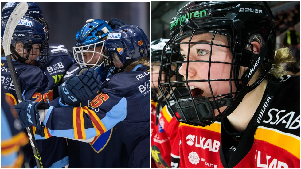 Ronja Savolainen hyllar motståndarmålvakten Ida Boman efter jättematchen.
